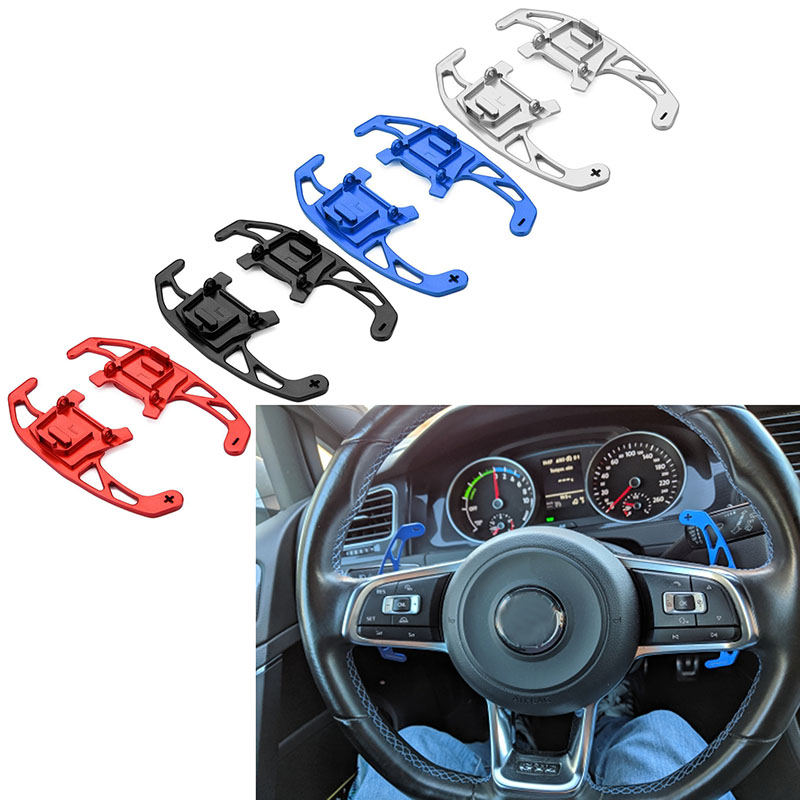 Paleta de cambio de volante de coche para Volkswagen VW GOLF GTI R GTD GTE MK7 7 POLO GTI Scirocco Tiguan Rline PASSAT T-ROC