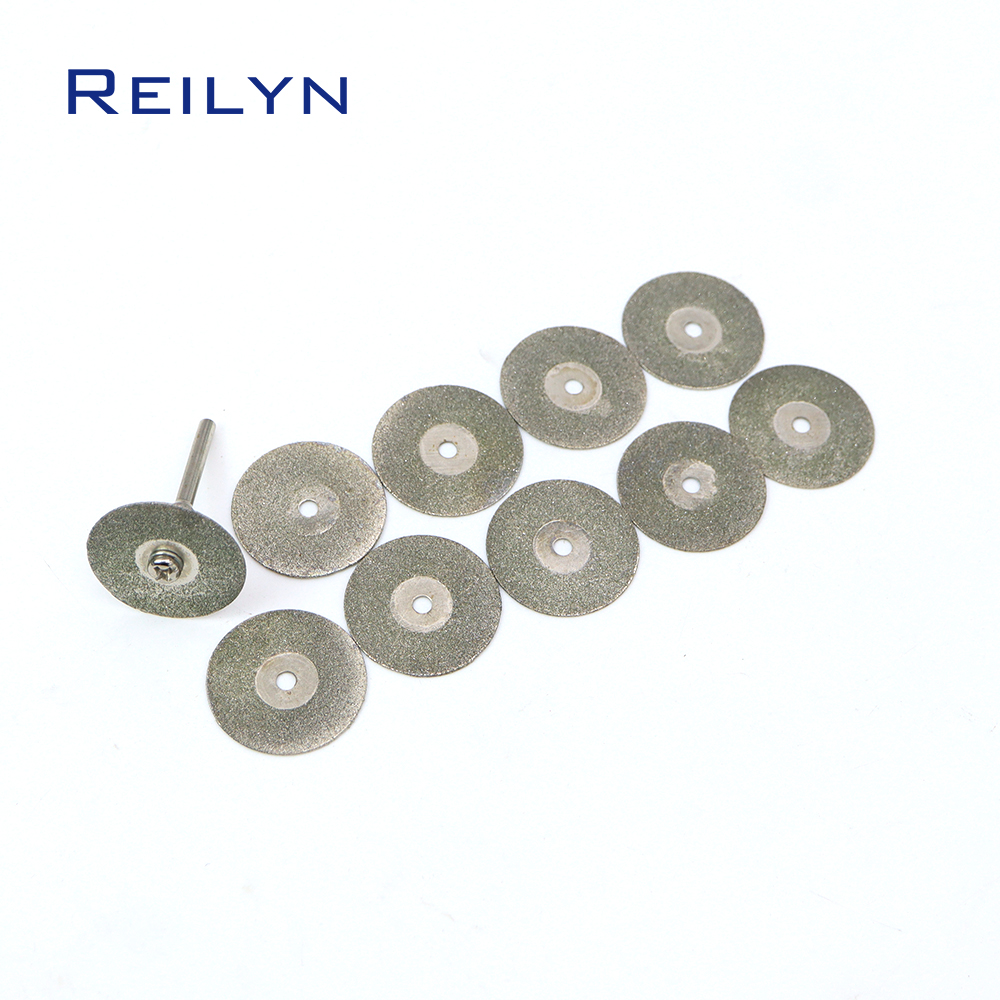 10 teile/paket Diamant Sägeblätter 20/25/30/35/40/50mm Trennscheiben für dremel Elektrische Grinder Power Werkzeuge Schneiden Stein Kunststoff