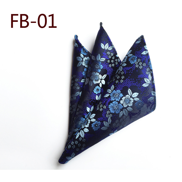 ポリエステルのメンズフラワーポケット,ハンカチ,無地,15色,新しいデザイン,ファッショナブル