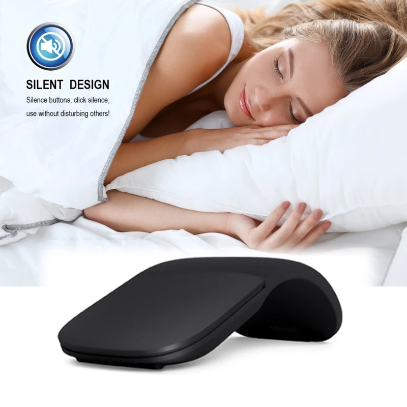 Bluetooth 4.0 Gấp Chuột Không Dây Vòng Cung Cảm Ứng Con Lăn Máy Tính Silent Chuột Ergonomic Ôm Laser Mini Chuột Cho Microsoft Bề Mặt
