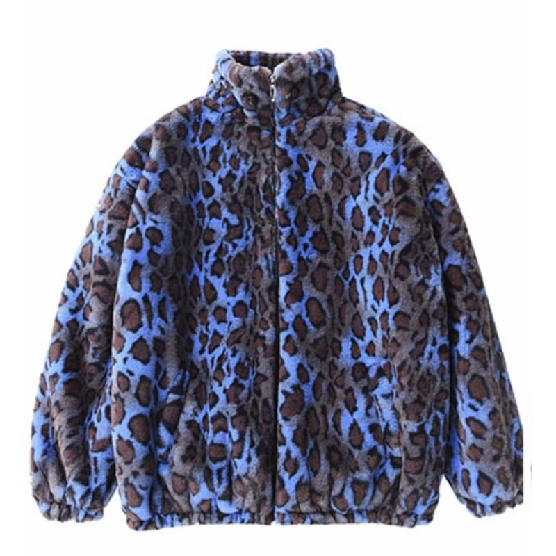 Winter 2022 Koreanische Version Lose Warme Lamm Haar frauen Kurze Mantel Weibliche Leopard Fell Plüsch Mantel
