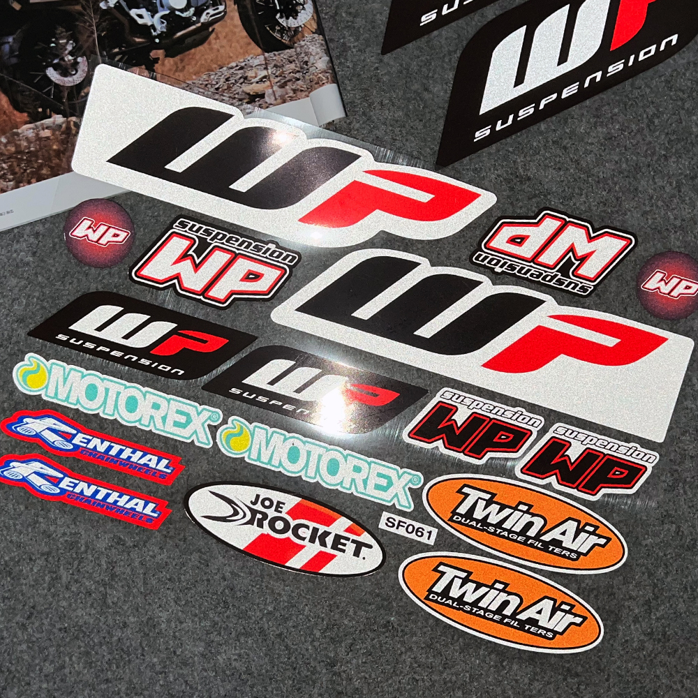 For Fork Stickers Motorcycle Accessories Suspension Waterproof Decals Reflective Decoration Motocross Shocker Damper