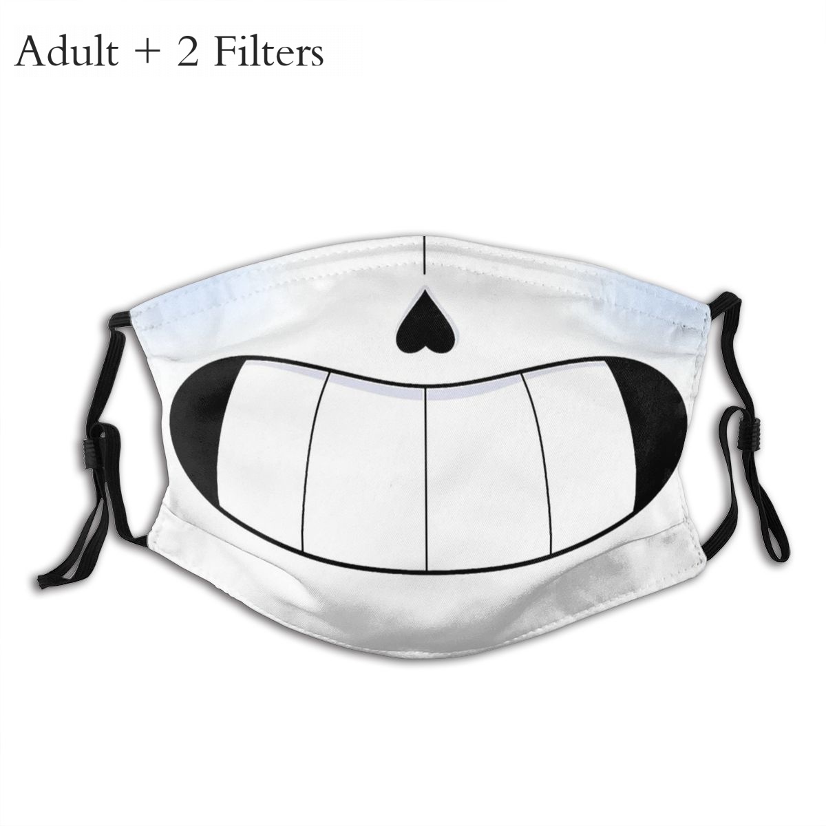 Sans Face Unissex Máscara de cobertura bucal à prova de poeira Undertale Frisk Toriel Story Recreation com filtros Respirador de proteção