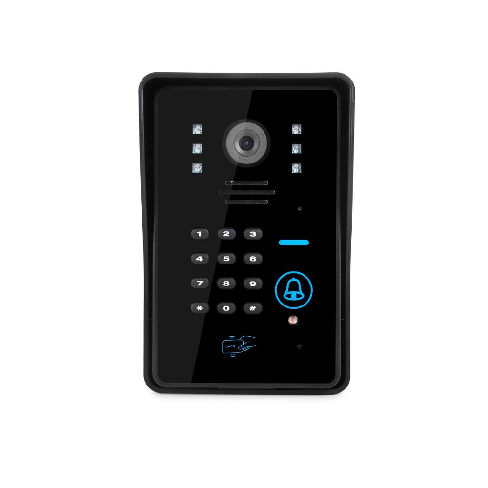 Unidad exterior RFID Contraseña y control remoto Función de desbloqueo Cámara resistente al agua Cable de 6 núcleos