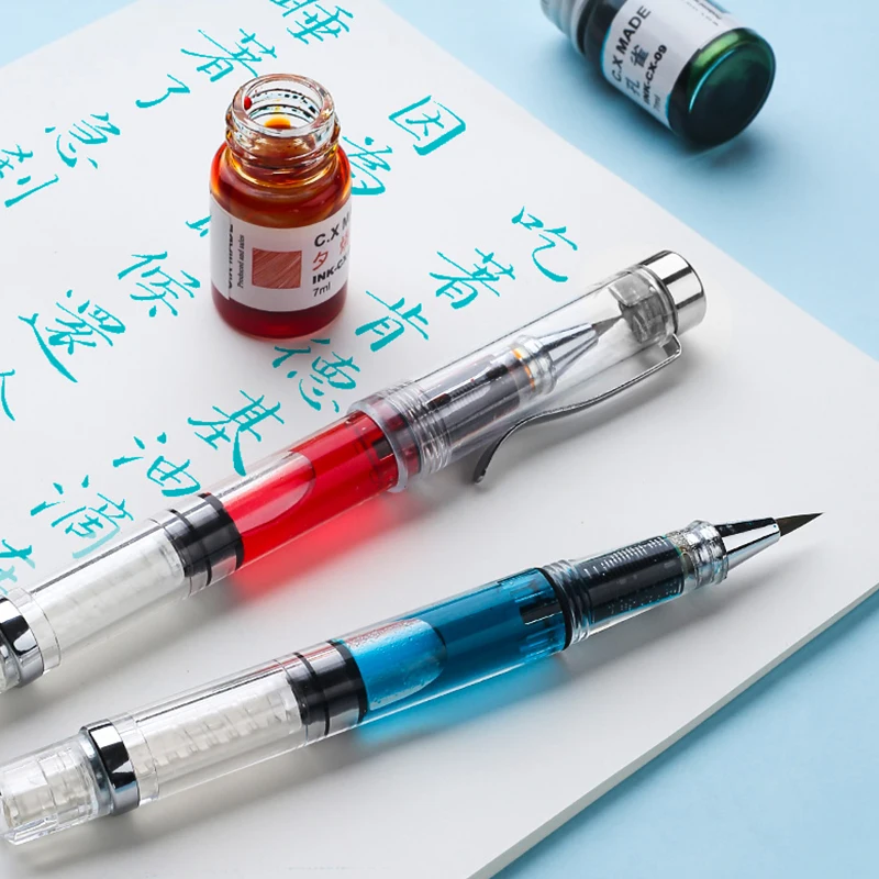 Trung Quốc Trong Suốt Làm Đẹp Thư Pháp MỰC BÚT LÔNG Nước Lọ Mực Bút Nghệ Thuật Tiếp Liệu Viết Chữ Ký Dụng Cụ Quà Tặng