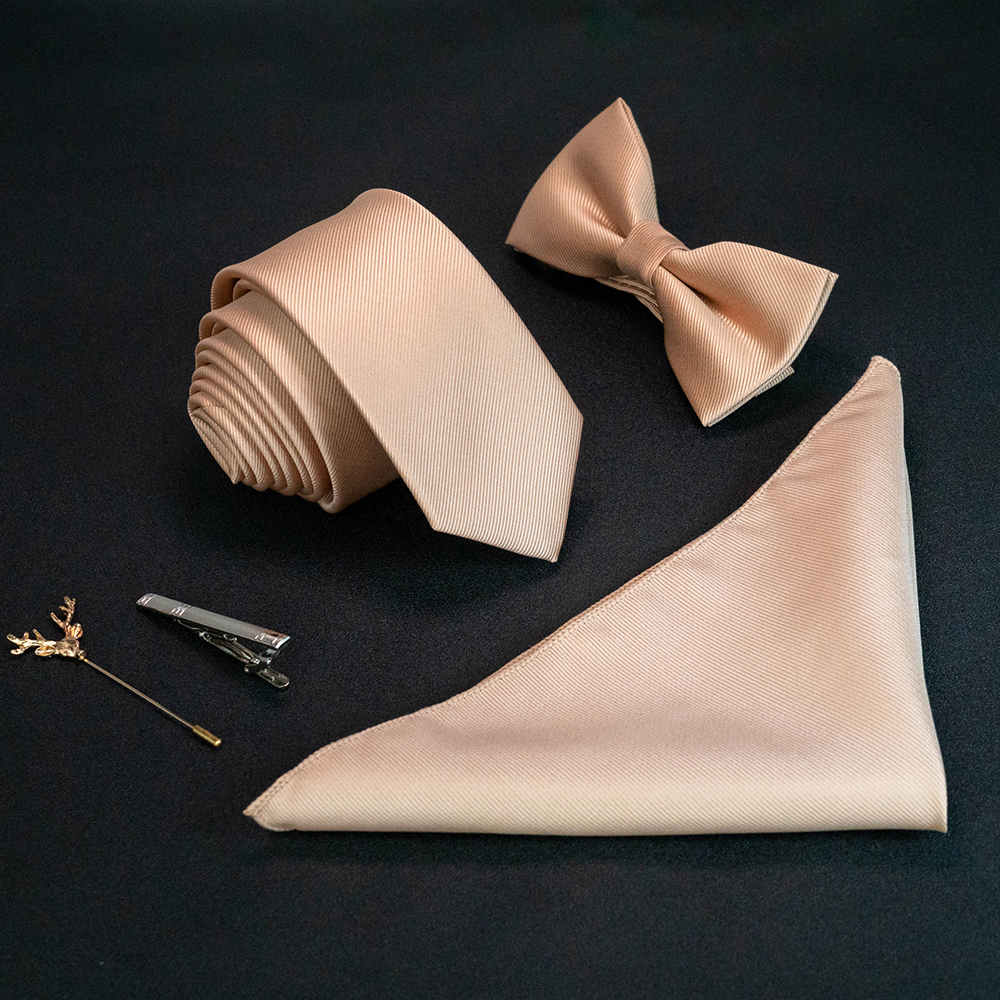 Мужской комплект из галстука и носового платка, 6 см