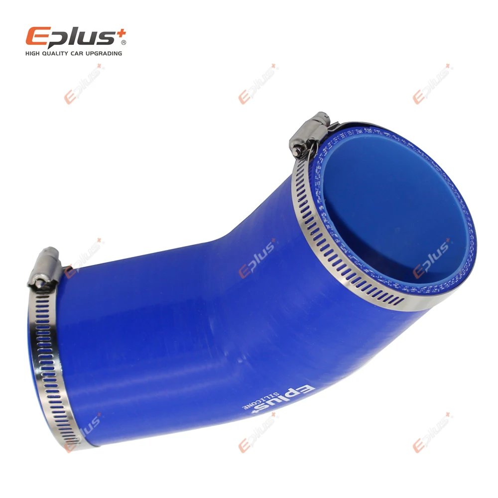 EPLUS Đa Năng Silicone Lửng Ống 45 Độ Kết Nối Ô Tô Intercooler Turbo Lượng Ống Nối Xanh Dương Nhiều Kích Thước