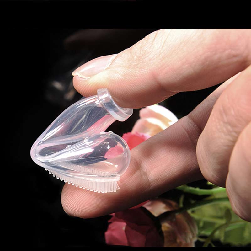 Herramienta de cepillo de silicona, pasta de dientes para perros, cepillo de dientes suave para dedos de mascotas, higiene Dental para malos de perros medianos