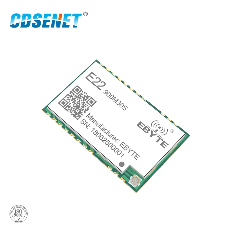 E22-900M30S sx1262 módulo lora transceptor sem fio 30dbm 915mhz smd buraco de carimbo ipex 850-930mhz tcxo rf transmissor receptor