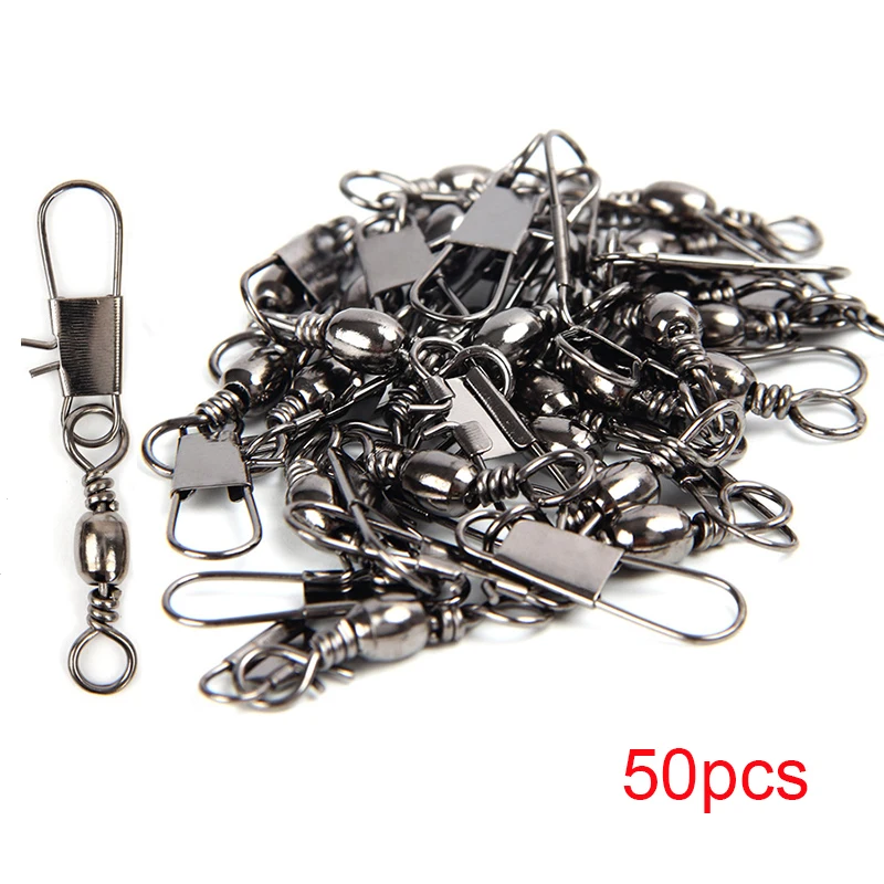 Bộ 50 Mùa Đông Băng Hàng Xoay Câu Cá Cổng Kết Nối Pin Mang Cán Xoay Chụp Fastlock Kẹp Fishhook Dụ TacklePesca