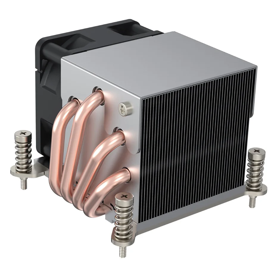 COOLSERVER R63 4, тепловая трубка 2U, серверный кулер для процессора, рабочая станция, вентилятор охлаждения компьютера для Intel LGA2011 1700 115X AMD AM4