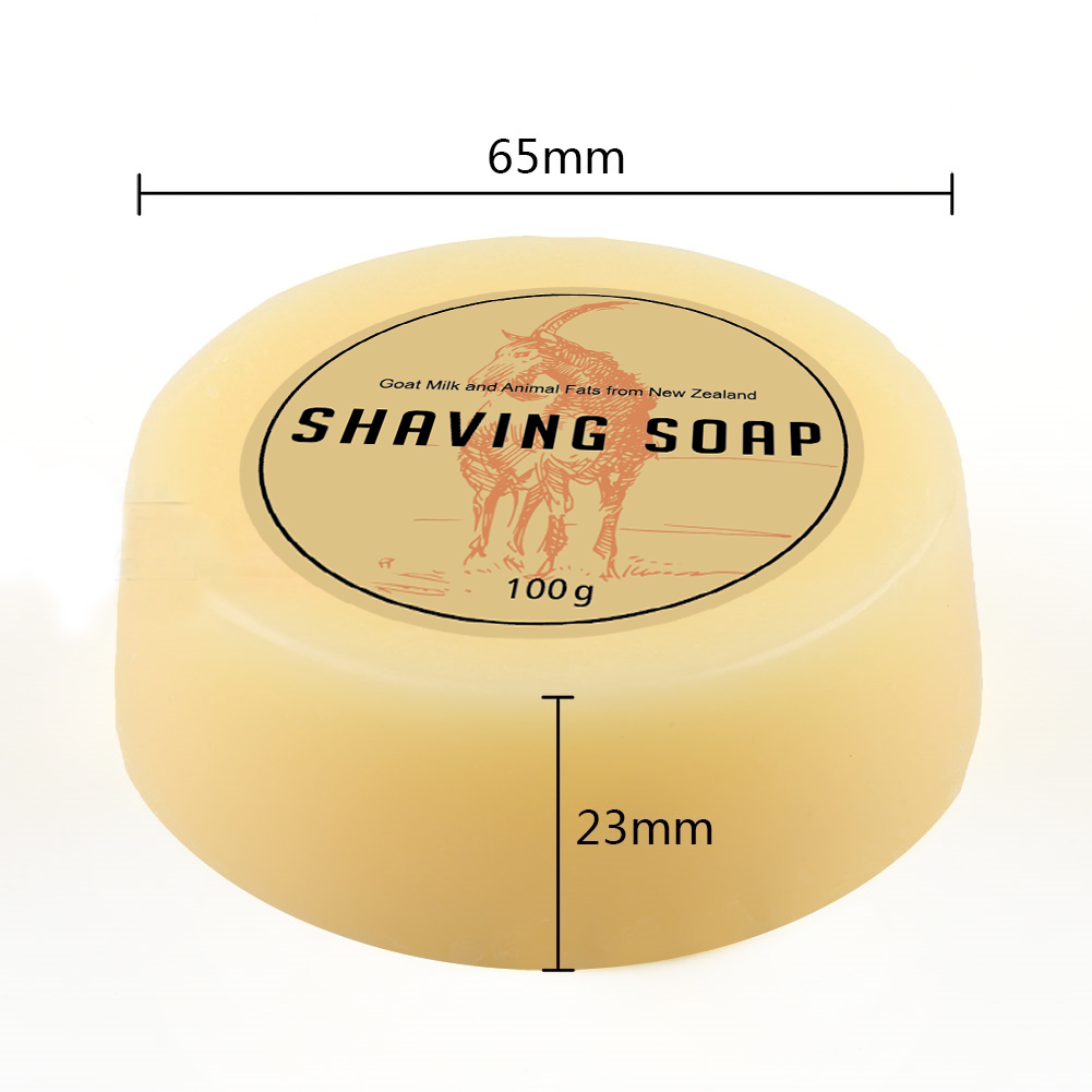 100G Sữa Dê Nam Đính Hạt Cạo Râu Xà Bông Tắm Tạo Bọt Lót Cho Dao Cạo Tóc Salon Dụng Cụ