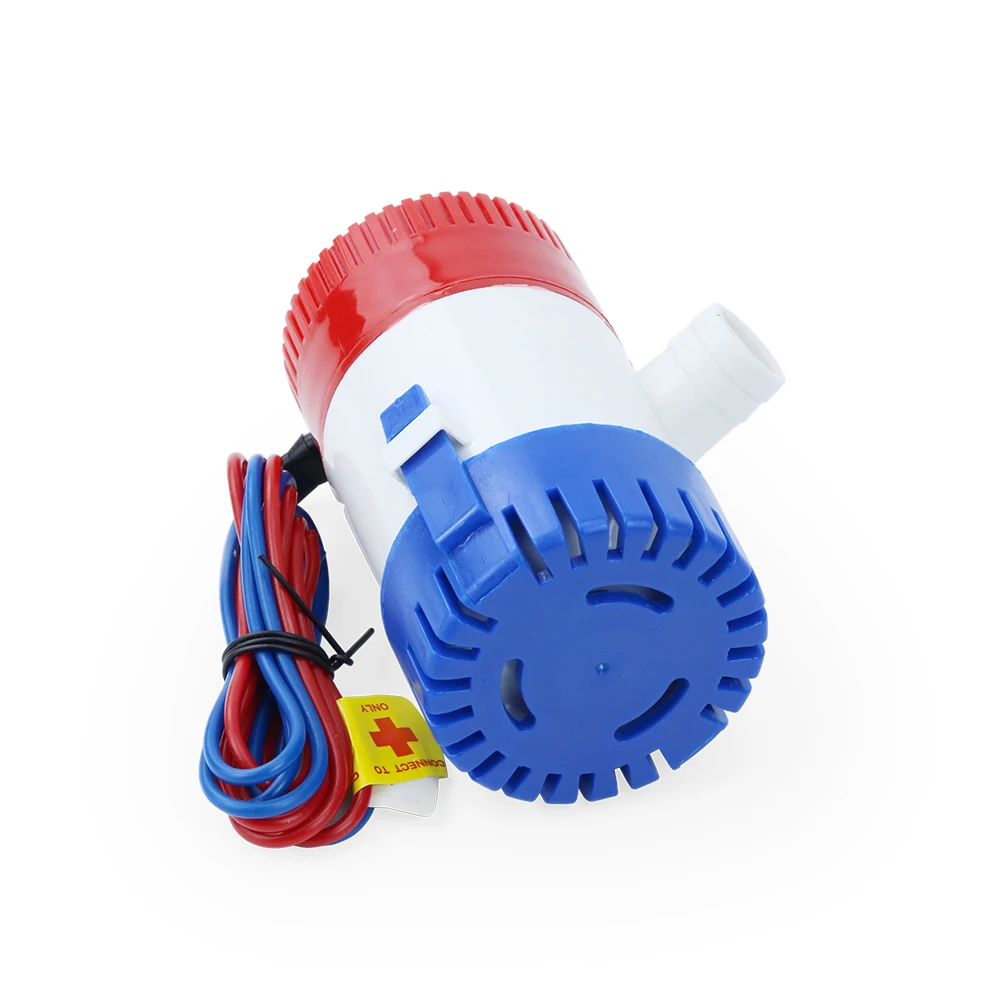 Mini bomba de esgoto marinha para barco submersível elétrico, 12v dc 500/750/1100 gph com sensor de interruptor flutuante para hidroavião, motor doméstico