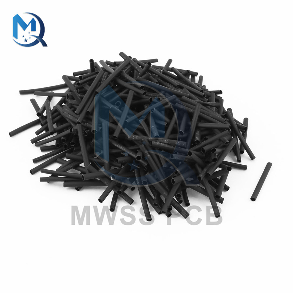 127/140/328/530Pcs Assorted Polyolefin Schrumpfschlauch Rohr Kabel Sleeves Wrap Draht Set 8 größe Multicolor/Schwarz Draht Kabel