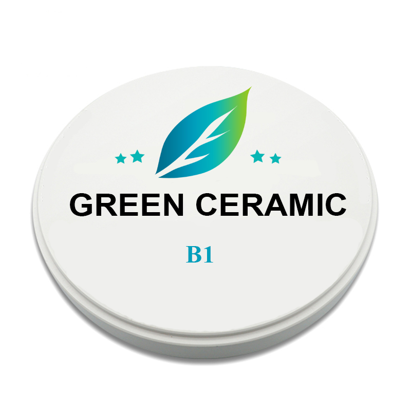 Green SHT pre-shade Dental Zirconia, 16MM, Super tembus cahaya blok tinggi 42% tembus cahaya 1100Mpa pre-color Milling Plate