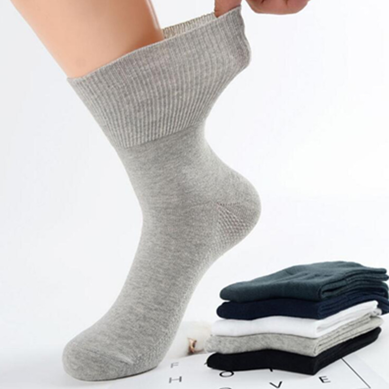4 Cặp/lô Tiểu Đường Vớ Chống Giãn Tĩnh Mạch Tất Cho Tiểu Đường Bệnh Nhân Tăng Huyết Áp Tre Chất Liệu Cotton