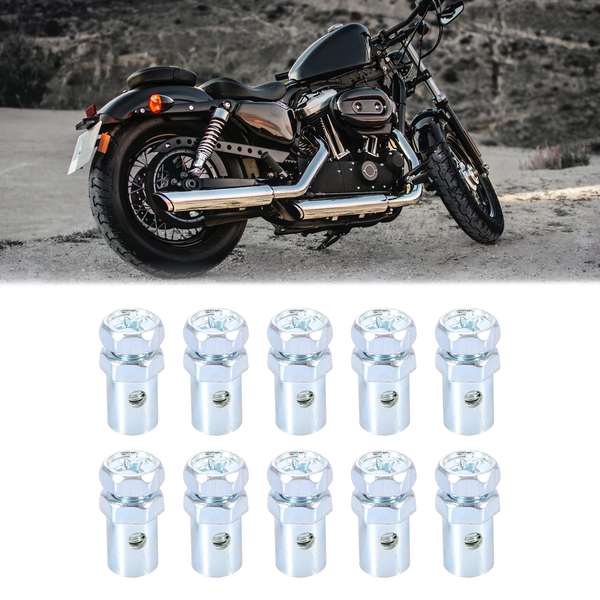 X Autohaux Đa Năng 10 Chiếc Dây Phanh Cáp Dây Ốc Cố Định Dây Cho Xe Máy Xe Máy