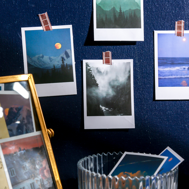 30 Chiếc Đẹp Galaxy Dán Mặt Trăng Rừng Pháo Hoa Dán Thẩm Mỹ Thêu Sò Phụ Kiện Trang Trí Nhãn