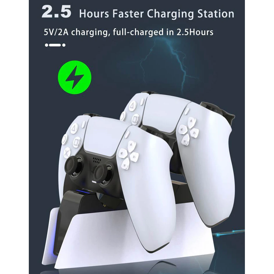 Cargador de batería para Sony Play Station, Accesorios de Control de doble sentido, base de carga, PS5, PS 5, Dualsense, nuevo