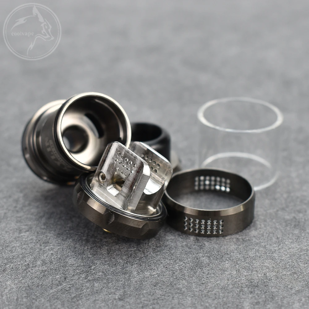 Kylin Mini V2 RTA Atomizador 316ss Bobina única 3 ml/5 ml de capacidad 24,4 mm Tanque de cigarrillo electrónico reconstruible de 510 hilos vs Zeus rta X Mesh