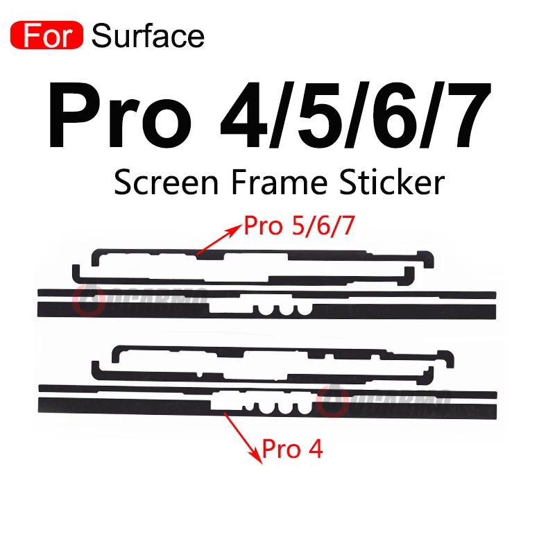 Para Microsoft Surface Pro 4 5 6 7 9 Pro3 Pro9 Pro5 Pro6 Pro7 libro 1 2 Book3 adhesivo pantalla LCD marco pegamento cinta adhesiva