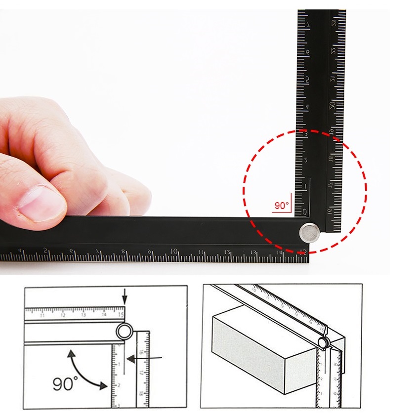 Kokuyo Righello pieghevole in allumite 15 cm 30 cm Regola di misurazione monocromatica urbana Cancelleria giapponese Forniture per studenti scolastici per ufficio A6336
