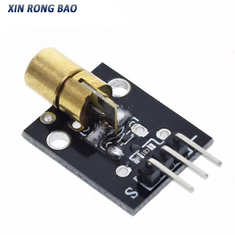 KY-008 650 nm Lasersendermodul mit Lasersensormodul, nicht modulierende Röhre, Laserempfängermodul-Kit