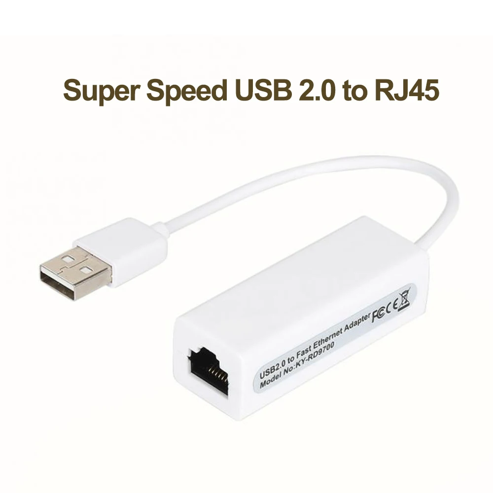 USB Ethernet-адаптер 10 Мбит/с Сетевая карта RJ45 USB C Lan для Windows 7/8 Ноутбук Компьютер D9700 USB Проводной интернет-кабель