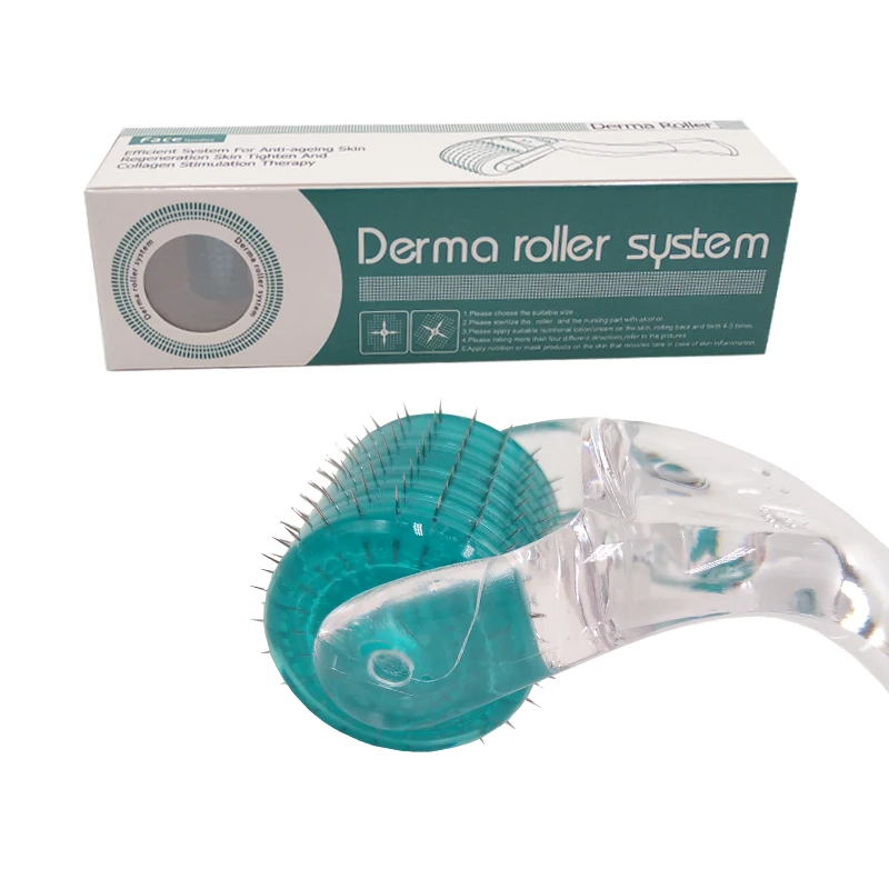 Derma Roller DRS192 Mezoroller Micro Mặt Kim Chăm Sóc Da Lông Mọc Râu Tăng Trưởng Chống Rụng Tóc Trị Mỏng Lõm
