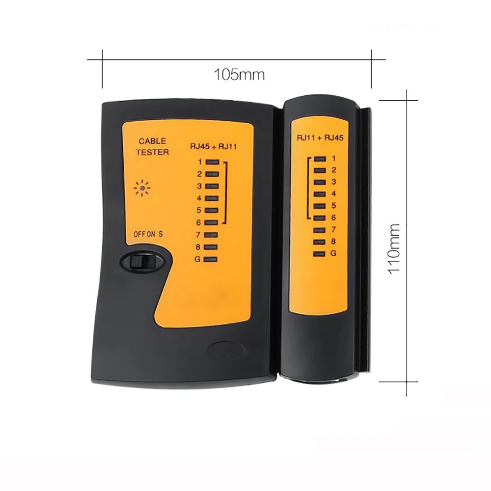 OULLX RJ45 Кабельный тестер локальной сети Тестер сетевого кабеля RJ45 RJ11 RJ12 CAT5 UTP Тестер Ethernet-кабеля Сетевой инструмент Ремонт сети