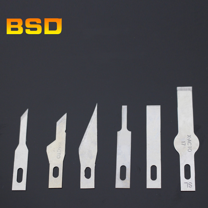 10 Cái/hộp BSD Lưỡi Dao Bằng Thép Không Gỉ Cho Nghệ Thuật Khắc Và Cắt Bộ Phim Và Cho Điện Thoại Di Động Và Keo Loại Bỏ Sửa Chữa dụng Cụ