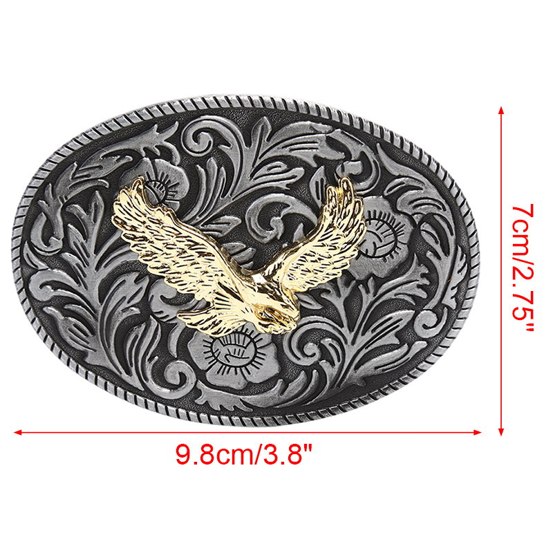 Luksusowy orzeł gwiazda z metalu fajne klamry do paska dla mężczyzny Unisex moda zachodnia klamra kowbojska kowbojska klamra Paracord 1 szt