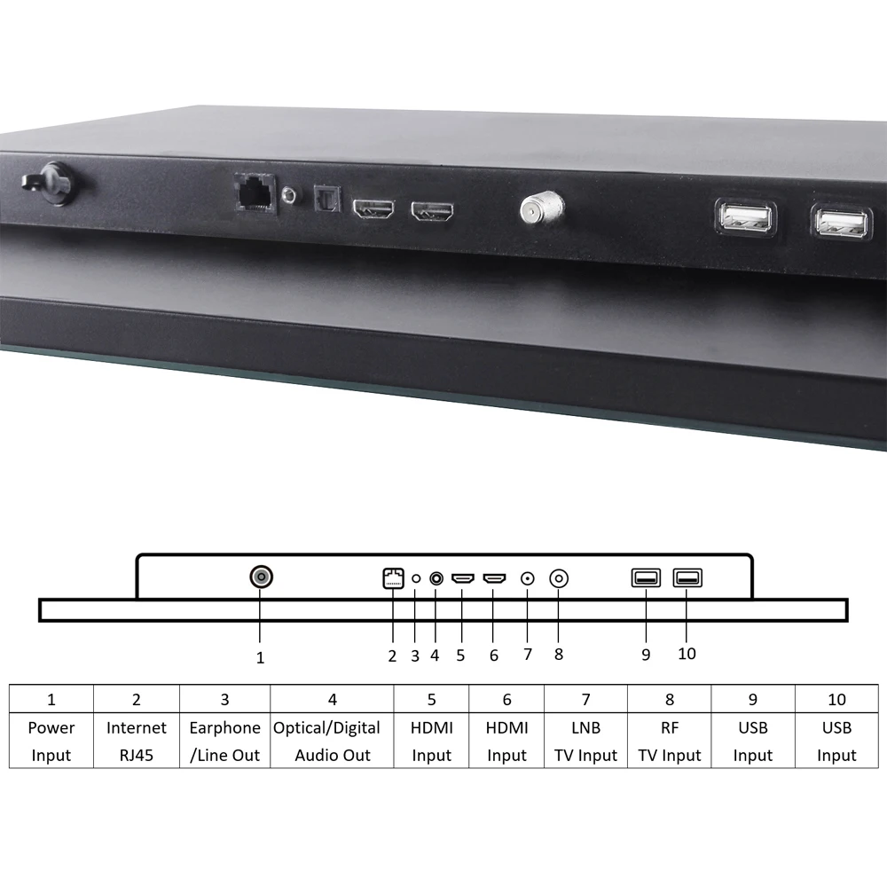 Souria 22 นิ้วสมาร์ทกระจก LED ห้องน้ําทีวี IP66 กันน้ําแบบบูรณาการ WiFi DVB ATSC จูนเนอร์โทรทัศน์ Android WiFi