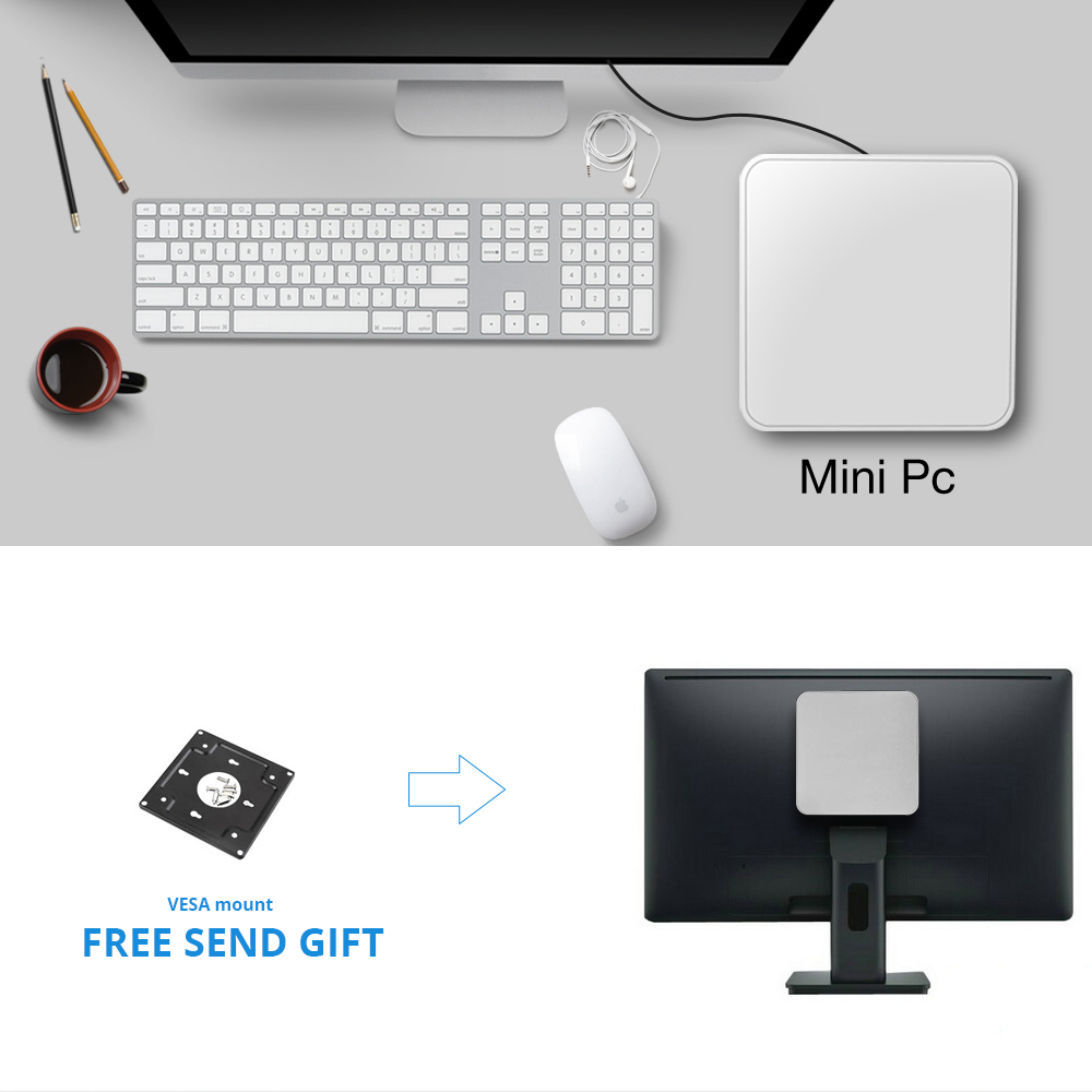 Mini PC HTPC Core i5 3317U 4200U Windows 10, ventilador enfriador, 8 GB de RAM, DDR3L, HDMI, Wifi, oficina, hogar, escritorio