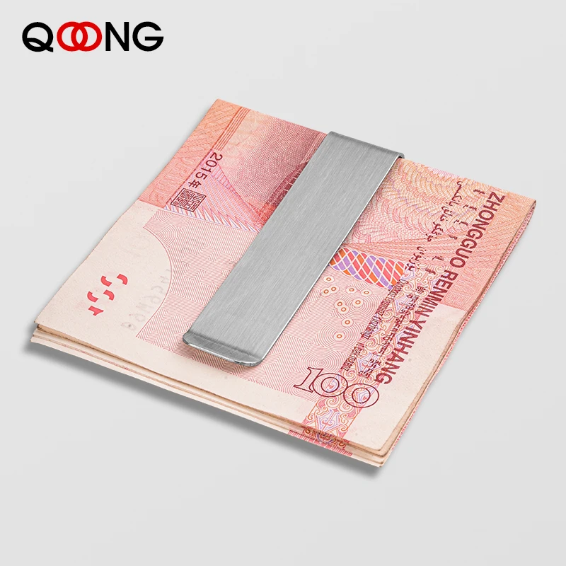 Tùy Chỉnh Chữ Thép Không Gỉ Mỏng Bỏ Túi Thẻ Tín Dụng Kẹp Giữ Tiền Kim Loại Dài Kích Thước Ví Nam Dự Luật Kẹp Moneyclip