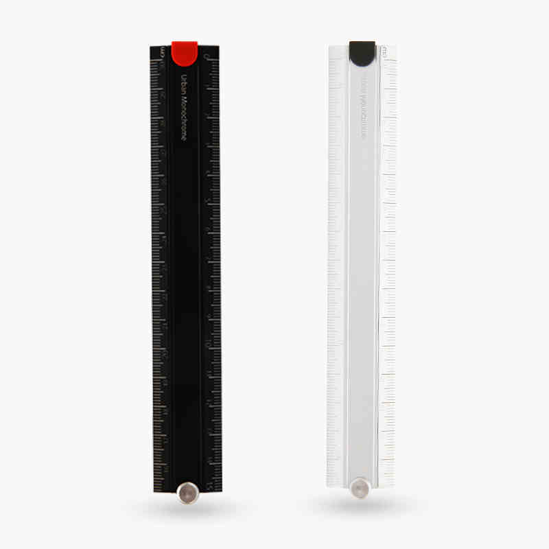 Kokuyo Righello pieghevole in allumite 15 cm 30 cm Regola di misurazione monocromatica urbana Cancelleria giapponese Forniture per studenti scolastici per ufficio A6336