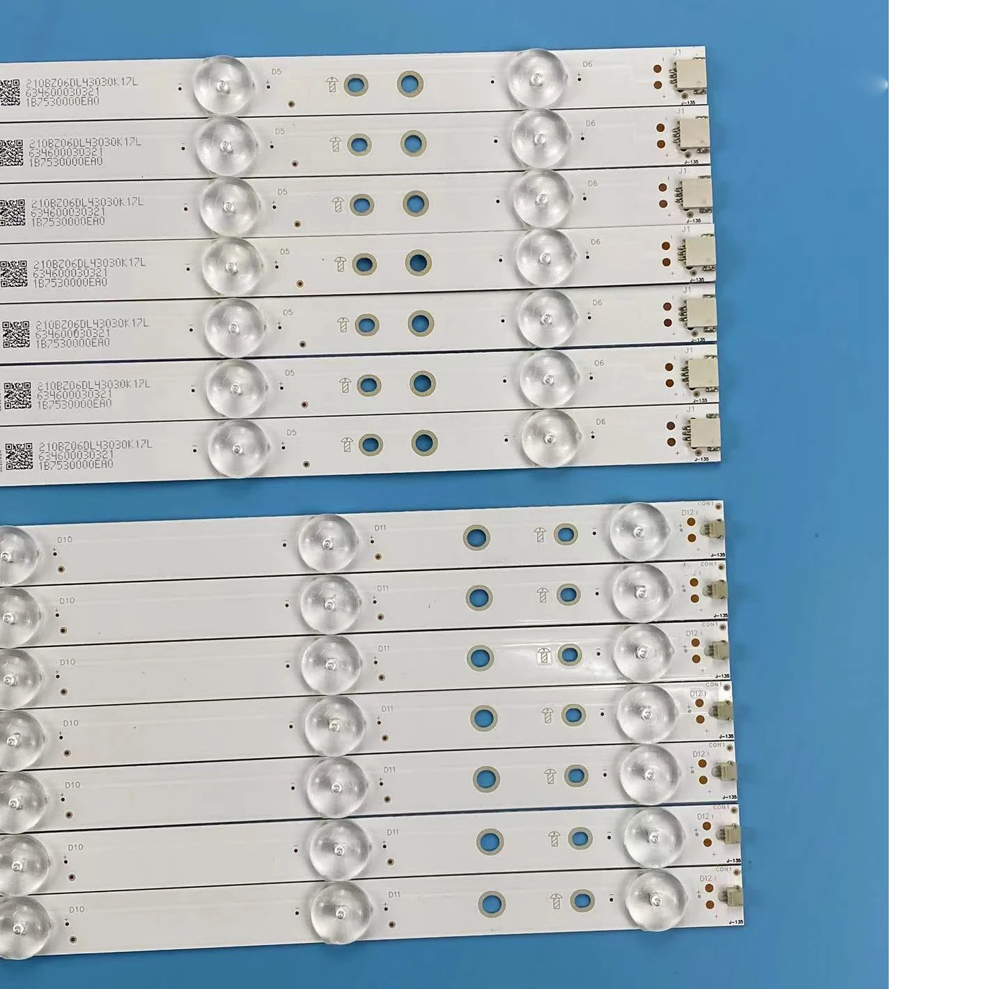 Tira de retroiluminación LED 12 lámparas para Philips 49" 49PUS6501 LB-PF3030-GJD2P6C 490712 -LD RB 49AEL2-L KD-49X6000D 49PUS7272