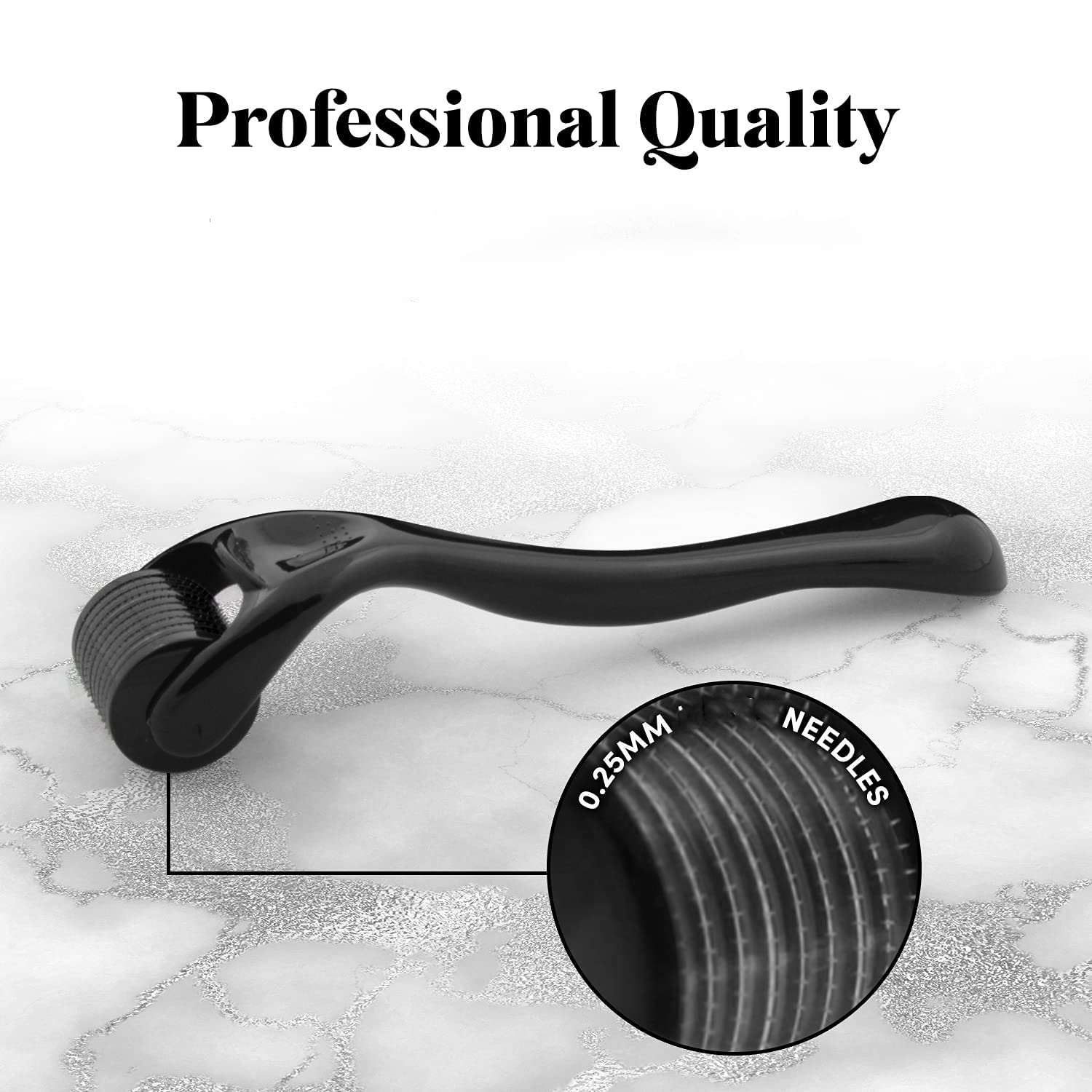 Derma Roller do skóry, brody i włosów 0,2 mm \ 0,25 mm \ 0,3 mm igła - Micro Face Roll Tool 540 igieł do twarzy, ciała i wzrostu włosów