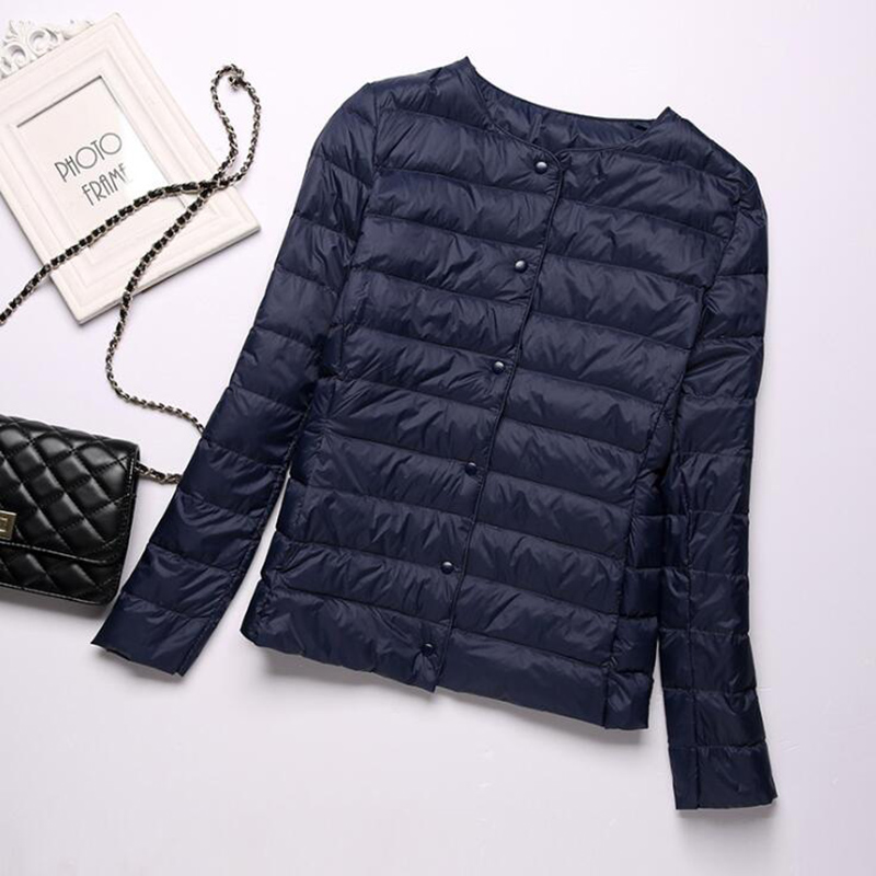 Sedutmo Winter Slanke Vrouwen Eend Donsjack Ultra Licht Korte Jas Voorjaar Dunne Puffer Jas ED1417