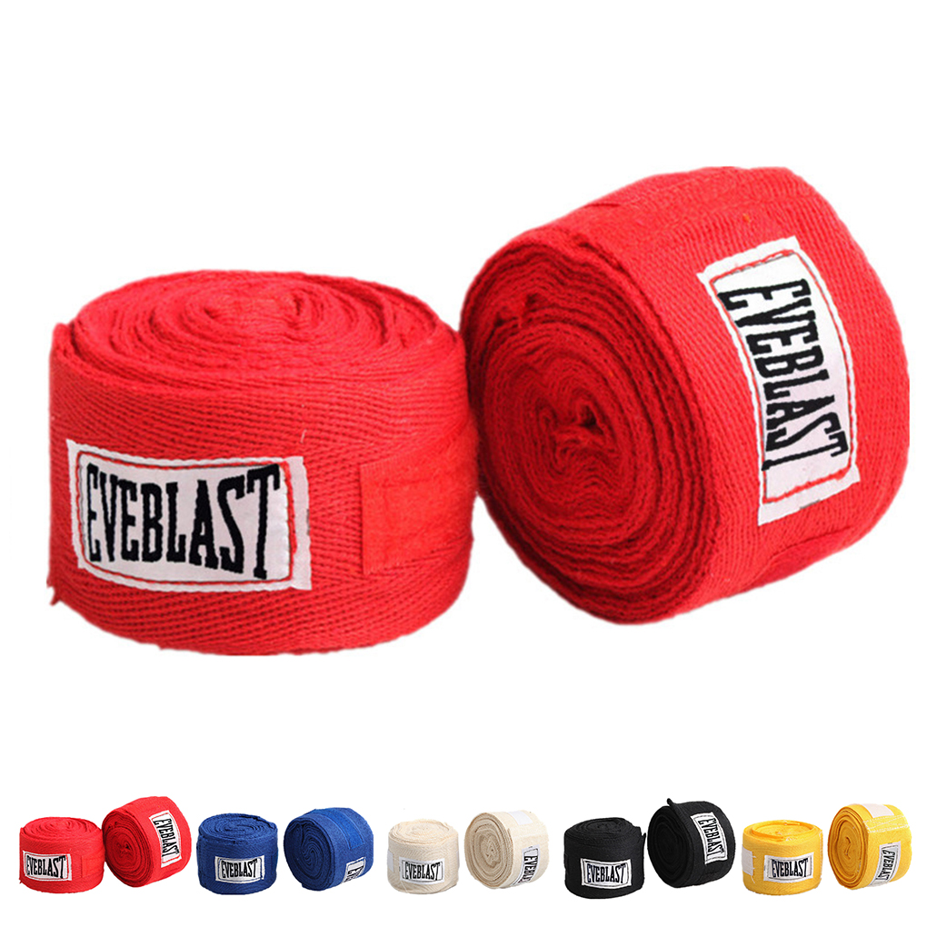 2 uds/rolos 3M correa deportiva de algodón vendaje de boxeo Sanda Muay Thai Taekwondo guantes de mano envolturas