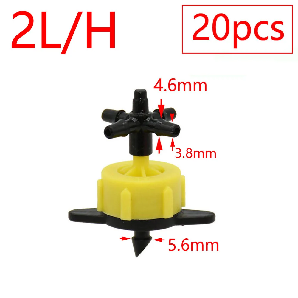 2L 4L 8L Dripper Thủy Lợi 2/4 Chiều Mũi Tên Ly Đá Cổng Kết Nối Chéo Nước Bộ Chia Bộ Phát Nhỏ Giọt Mũi Tên Micro Tưới Nhỏ Giọt hệ Thống
