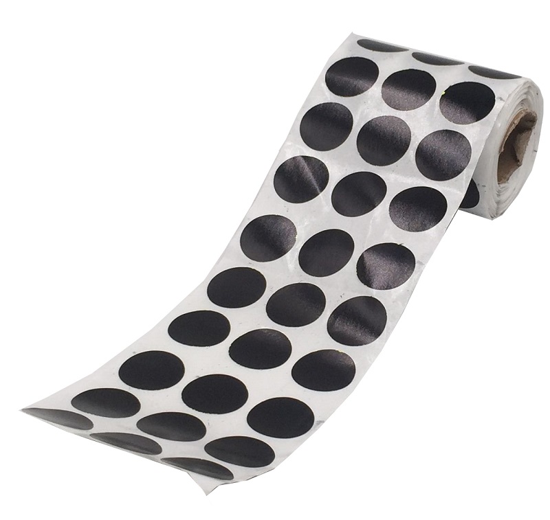 4​/5"(2cm) 900Pcs/Roll Black Splatter Splash Target Stickers Cover-up Patches  for target shooting of all guns, airgun, BBs