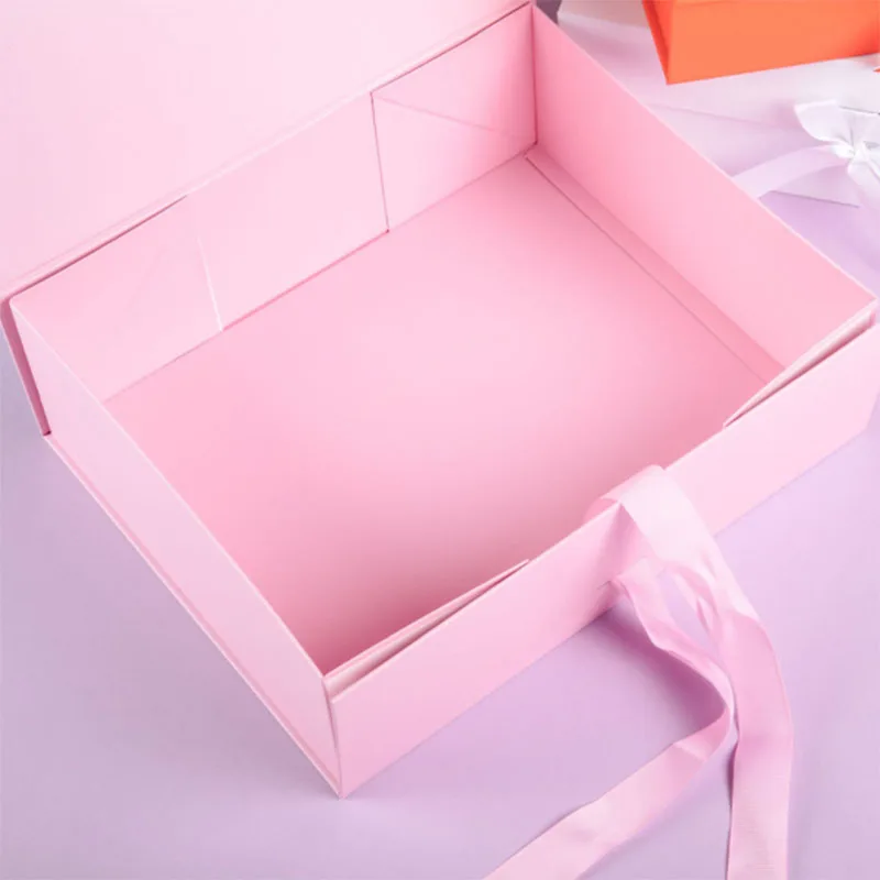 Các Tông Màu Trắng Đen Tặng Gói Thùng Lớn Tặng Hộp Trống 3 Lớp Tôn Hộp Bao Bì Parti Ủng Hộ Hộp nam Châm