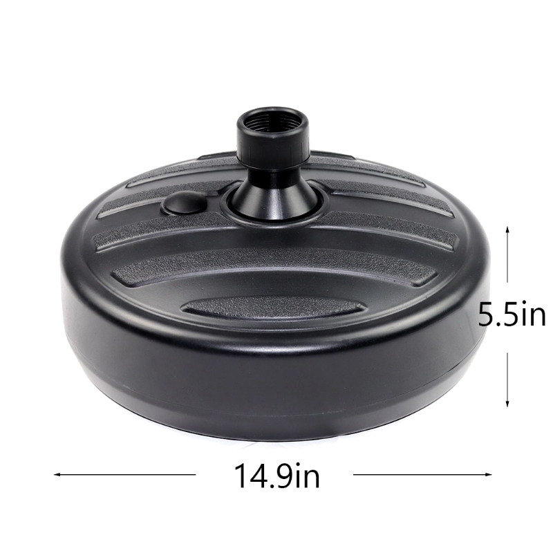 Base sombrilla para jardín libre, sombrilla playa, con relleno soporte Base agua o color negro