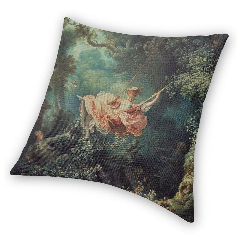 The Swing By Eugene Delacroix Sarung Bantal Sofa Lukisan Minyak Terkenal Dekorasi Rumah Sarung Bantal Kustom