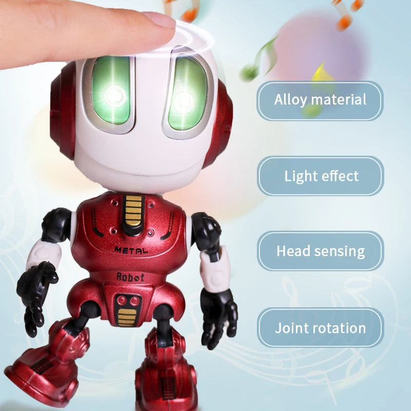 Nói Thông Minh Đồ Chơi Robot Đầu Cảm Ứng Âm Thanh & Hợp Kim Nhẹ Robot DIY Điện Tử Hành Động Hình Đồ Chơi Dành Cho Trẻ Em quà Tặng