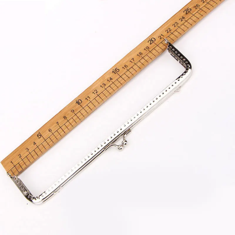 1Pc 6.5-20Cm Màu Khung Móc Treo Dập Nổi Hình Chữ Nhật Kim Loại Hôn Khóa Khóa Phụ Kiện Khung Tay Cầm ví Cầm Tay Phần