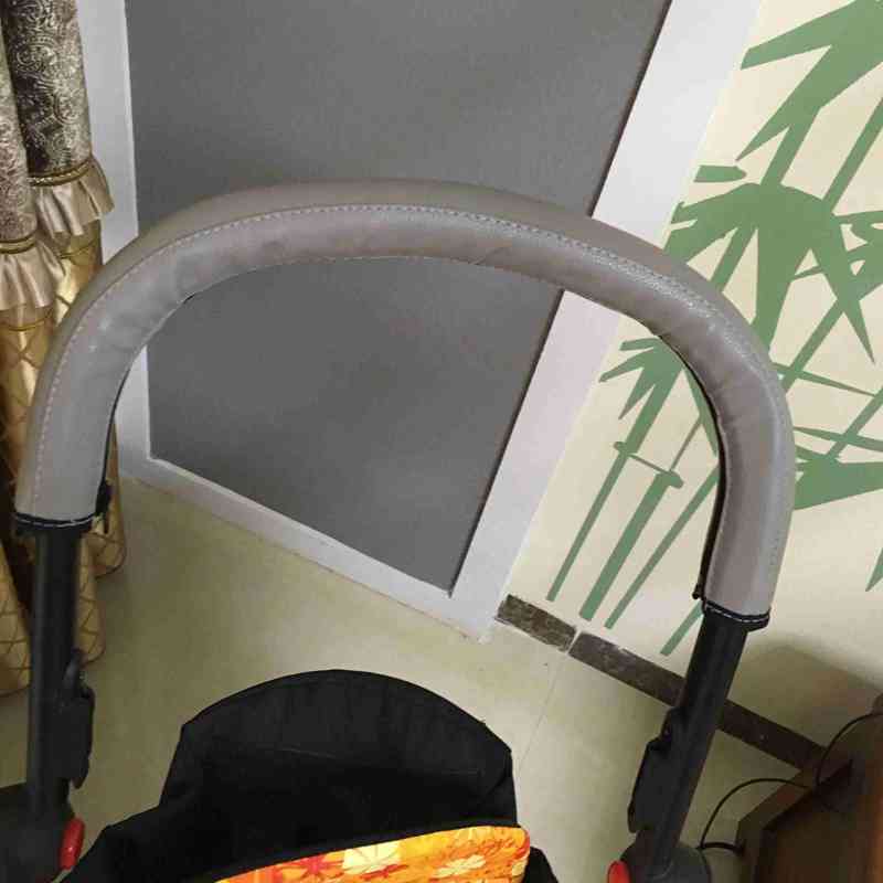 Capa protetora para carrinho de bebê, apoio de braço, barra pu, capa protetora de couro para guidão, acessórios para carrinho de bebêzen yoyo