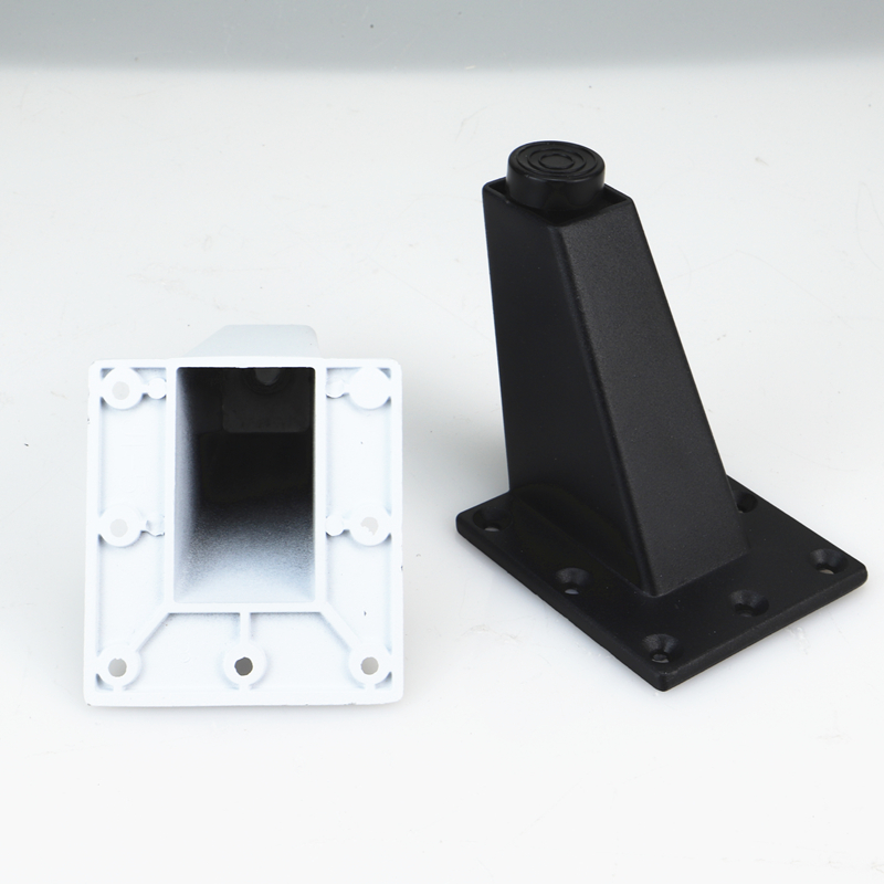 Черно-белые регулируемые квадратные ножки для мебели