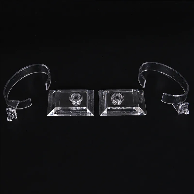 Mới 2 Cái/lốc Acrylic Trong Suốt Đồng Hồ Vòng Tay Vòng Hiển Thị Giá Đỡ Đứng Giá Bán Lẻ Shop Giới Thiệu Brazaletes Trang Sức Giá Sỉ